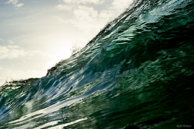 Bottle Green Ocean Wave