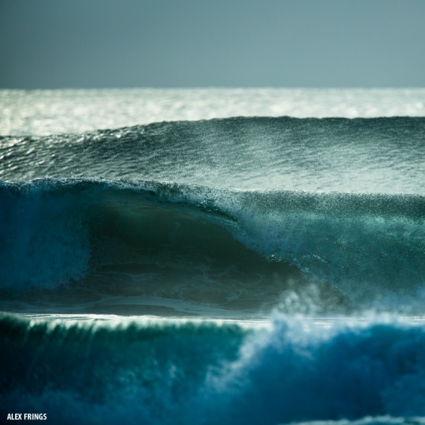Fesh swell lines rolling in at Byron Bay