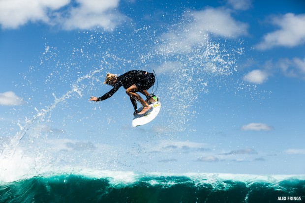 Garrett Parkes aerial from jetski
