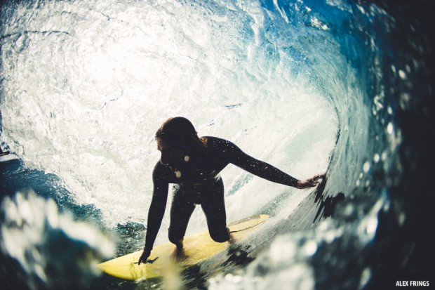 Johnny Abegg getting barrelled at home