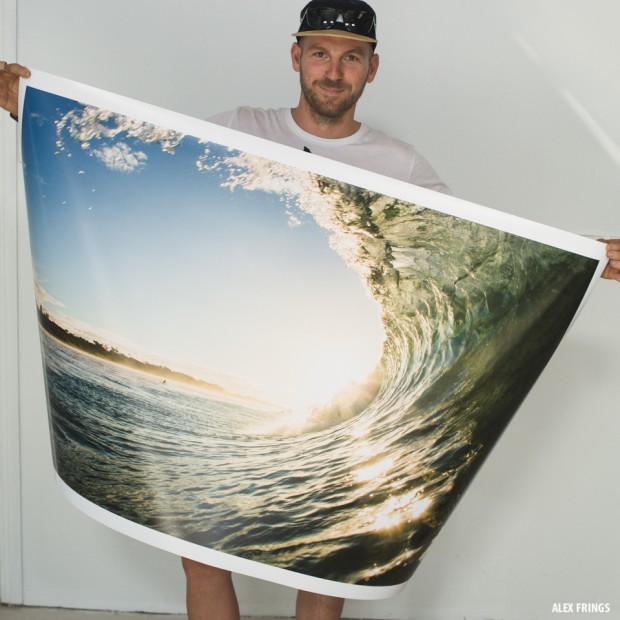 Sunset barrel print on lustre paper