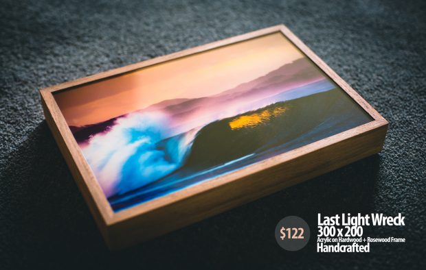 Acrylic Block of The Wreck Byron Bay by Alex Frings photography